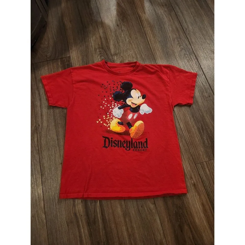 Disney Parks Disneyland Mickey Mouse Shirt with Hearts Youth Size‎ XL